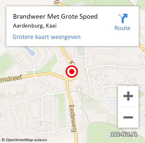 Locatie op kaart van de 112 melding: Brandweer Met Grote Spoed Naar Aardenburg, Kaai op 22 oktober 2021 19:35