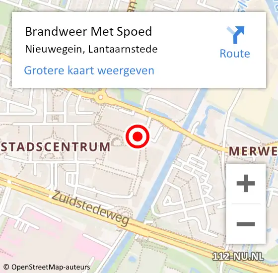 Locatie op kaart van de 112 melding: Brandweer Met Spoed Naar Nieuwegein, Lantaarnstede op 23 oktober 2021 01:46