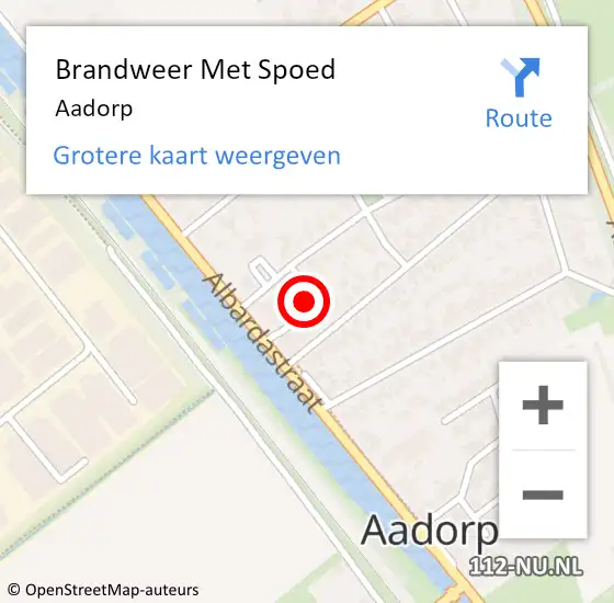 Locatie op kaart van de 112 melding: Brandweer Met Spoed Naar Aadorp op 26 juni 2014 21:47