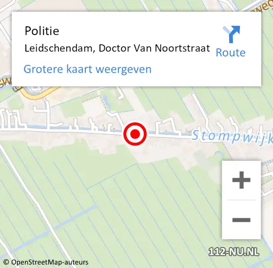 Locatie op kaart van de 112 melding: Politie Leidschendam, Doctor Van Noortstraat op 28 juni 2014 08:17