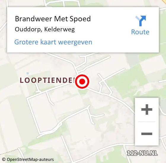 Locatie op kaart van de 112 melding: Brandweer Met Spoed Naar Ouddorp, Kelderweg op 6 november 2021 21:51