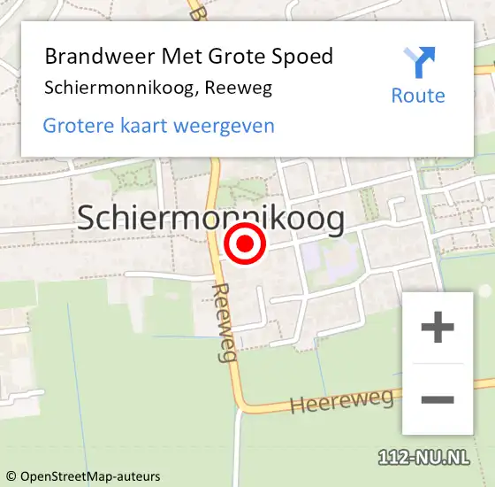 Locatie op kaart van de 112 melding: Brandweer Met Grote Spoed Naar Schiermonnikoog, Reeweg op 10 november 2021 17:47