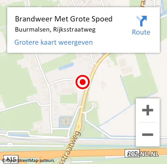 Locatie op kaart van de 112 melding: Brandweer Met Grote Spoed Naar Meteren, Rijksstraatweg op 29 juni 2014 02:07