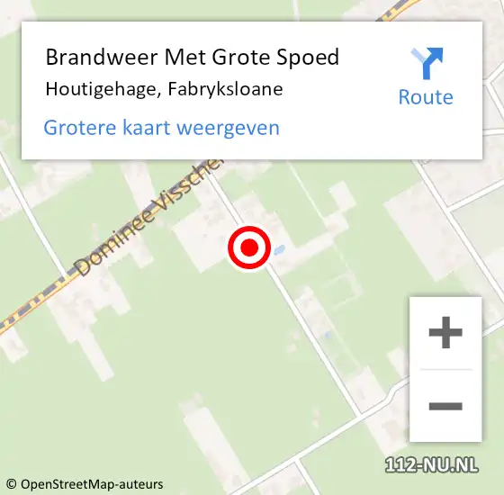 Locatie op kaart van de 112 melding: Brandweer Met Grote Spoed Naar Houtigehage, Fabryksloane op 22 november 2021 08:29