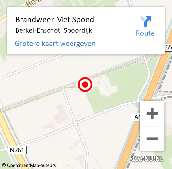 Locatie op kaart van de 112 melding: Brandweer Met Spoed Naar Berkel-Enschot, Spoordijk op 22 november 2021 16:51