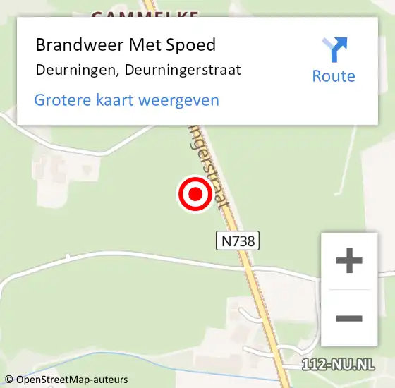 Locatie op kaart van de 112 melding: Brandweer Met Spoed Naar Deurningen, Deurningerstraat op 1 december 2021 15:25