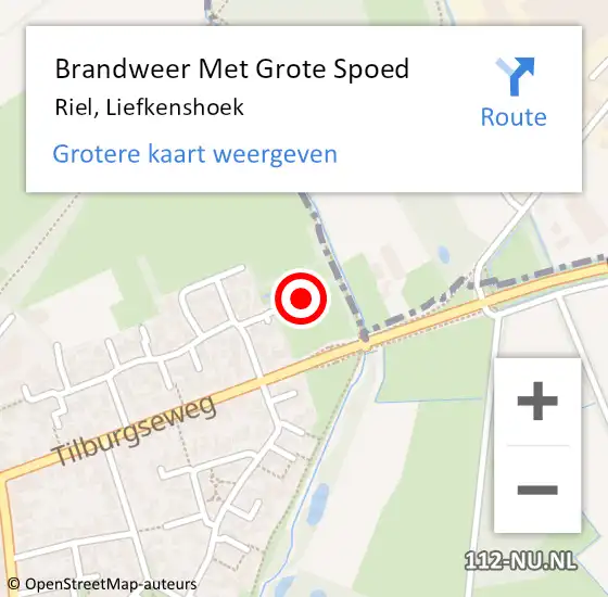 Locatie op kaart van de 112 melding: Brandweer Met Grote Spoed Naar Riel, Liefkenshoek op 2 december 2021 10:24