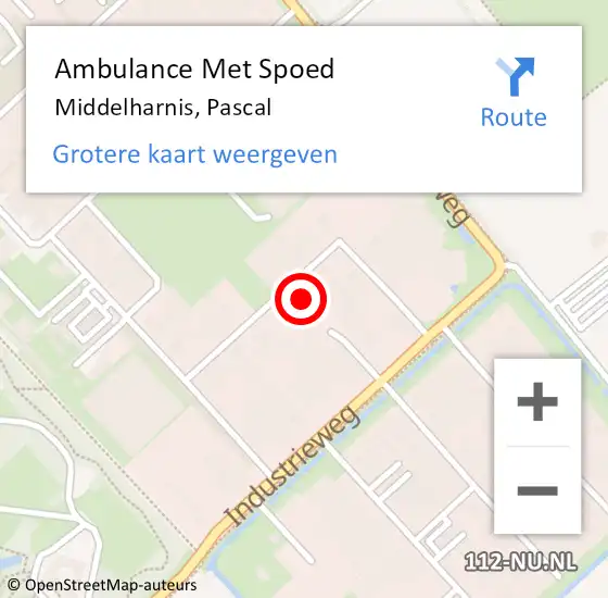 Locatie op kaart van de 112 melding: Ambulance Met Spoed Naar Middelharnis, Pascal op 6 december 2021 00:07