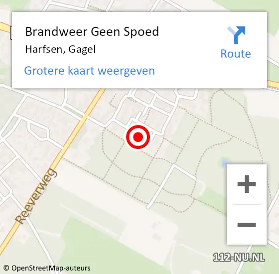 Locatie op kaart van de 112 melding: Brandweer Geen Spoed Naar Harfsen, Gagel op 6 december 2021 11:19