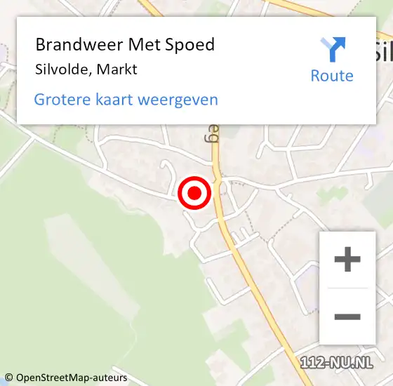 Locatie op kaart van de 112 melding: Brandweer Met Spoed Naar Silvolde, Markt op 6 december 2021 12:48