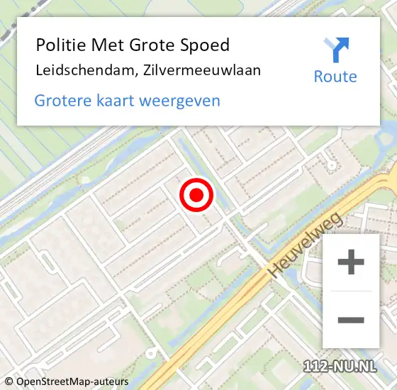 Locatie op kaart van de 112 melding: Politie Met Grote Spoed Naar Leidschendam, Zilvermeeuwlaan op 7 december 2021 13:10