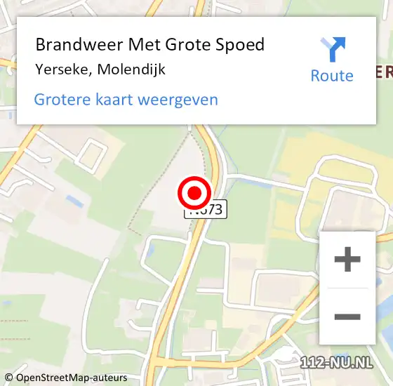 Locatie op kaart van de 112 melding: Brandweer Met Grote Spoed Naar Yerseke, Molendijk op 8 december 2021 16:27