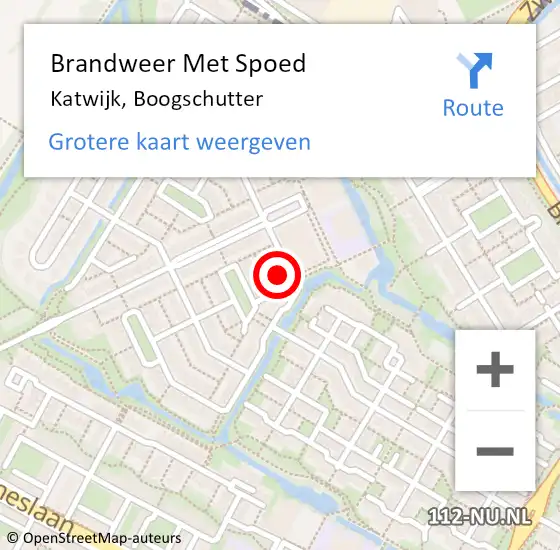 Locatie op kaart van de 112 melding: Brandweer Met Spoed Naar Katwijk, Boogschutter op 9 december 2021 16:27