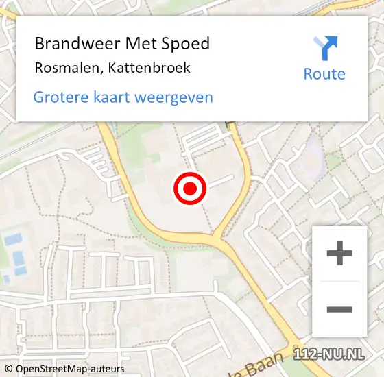 Locatie op kaart van de 112 melding: Brandweer Met Spoed Naar Rosmalen, Kattenbroek op 10 december 2021 20:50