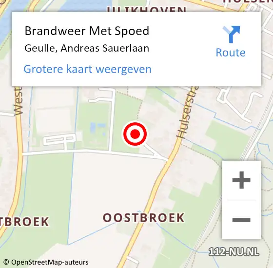 Locatie op kaart van de 112 melding: Brandweer Met Spoed Naar Geulle, Andreas Sauerlaan op 13 december 2021 12:38