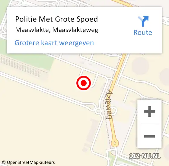 Locatie op kaart van de 112 melding: Politie Met Grote Spoed Naar Maasvlakte, Maasvlakteweg op 16 december 2021 13:05