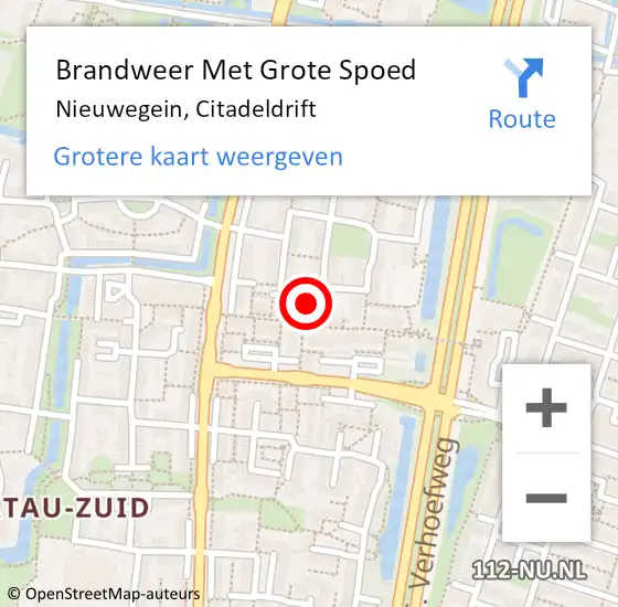 Locatie op kaart van de 112 melding: Brandweer Met Grote Spoed Naar Nieuwegein, Citadeldrift op 21 december 2021 00:23