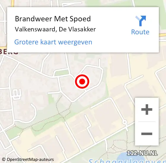 Locatie op kaart van de 112 melding: Brandweer Met Spoed Naar Valkenswaard, De Vlasakker op 25 december 2021 15:28