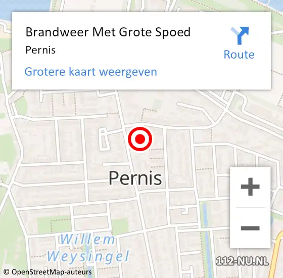 Locatie op kaart van de 112 melding: Brandweer Met Grote Spoed Naar Pernis op 25 december 2021 19:34