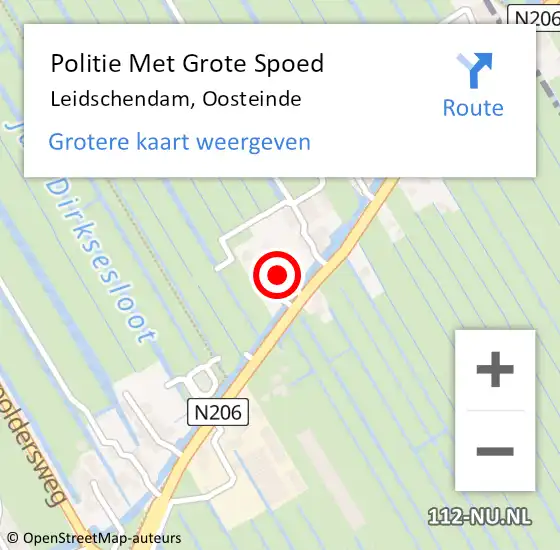 Locatie op kaart van de 112 melding: Politie Met Grote Spoed Naar Leidschendam, Oosteinde op 26 december 2021 12:35