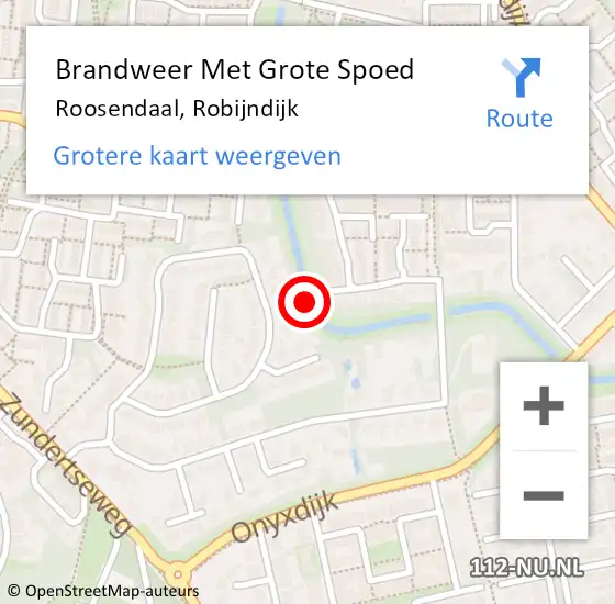 Locatie op kaart van de 112 melding: Brandweer Met Grote Spoed Naar Roosendaal, Robijndijk op 29 december 2021 19:20