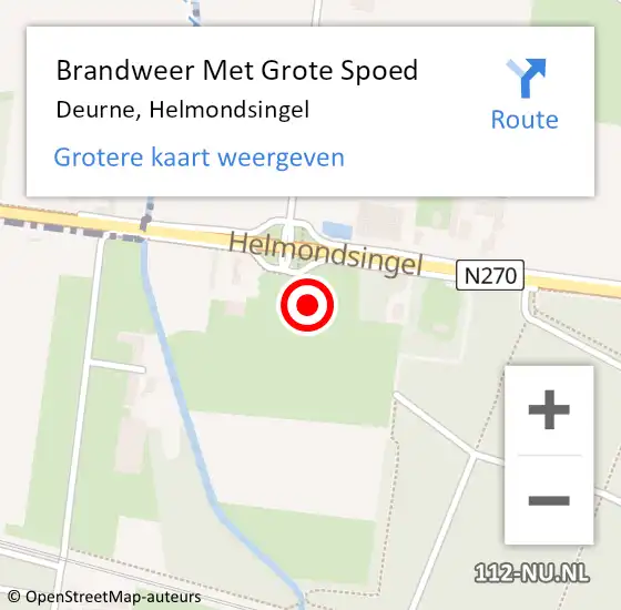 Locatie op kaart van de 112 melding: Brandweer Met Grote Spoed Naar Deurne, Helmondsingel op 31 december 2021 13:52