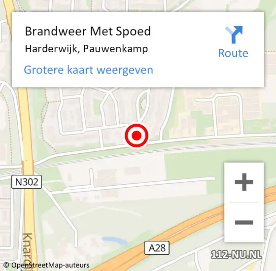 Locatie op kaart van de 112 melding: Brandweer Met Spoed Naar Harderwijk, Pauwenkamp op 31 december 2021 19:33