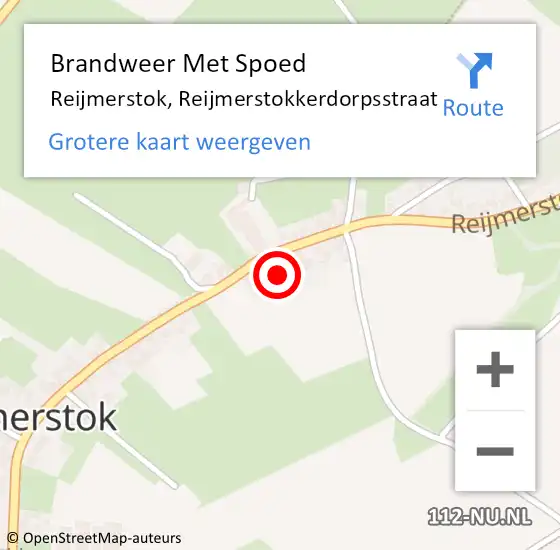 Locatie op kaart van de 112 melding: Brandweer Met Spoed Naar Reijmerstok, Reijmerstokkerdorpsstraat op 31 december 2021 19:50