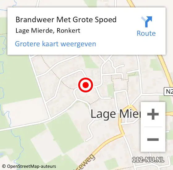 Locatie op kaart van de 112 melding: Brandweer Met Grote Spoed Naar Lage Mierde, Ronkert op 31 december 2021 21:02