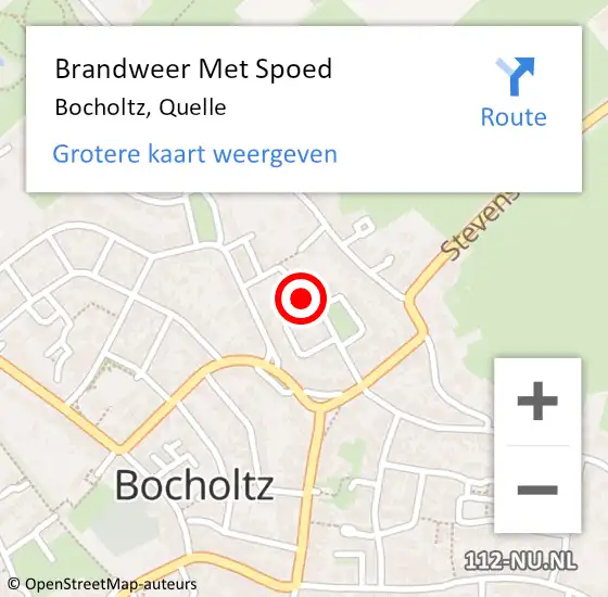 Locatie op kaart van de 112 melding: Brandweer Met Spoed Naar Bocholtz, Quelle op 31 december 2021 22:48