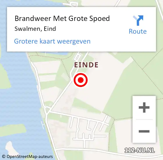 Locatie op kaart van de 112 melding: Brandweer Met Grote Spoed Naar Swalmen, Eind op 31 december 2021 22:53