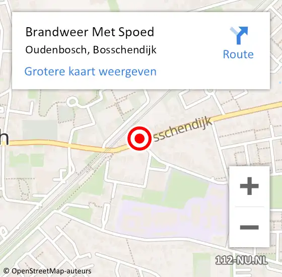 Locatie op kaart van de 112 melding: Brandweer Met Spoed Naar Oudenbosch, Bosschendijk op 31 december 2021 23:15