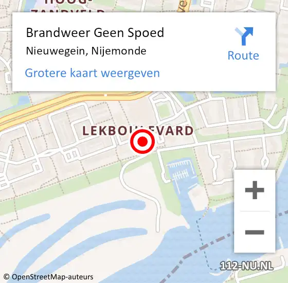 Locatie op kaart van de 112 melding: Brandweer Geen Spoed Naar Nieuwegein, Nijemonde op 31 december 2021 23:18