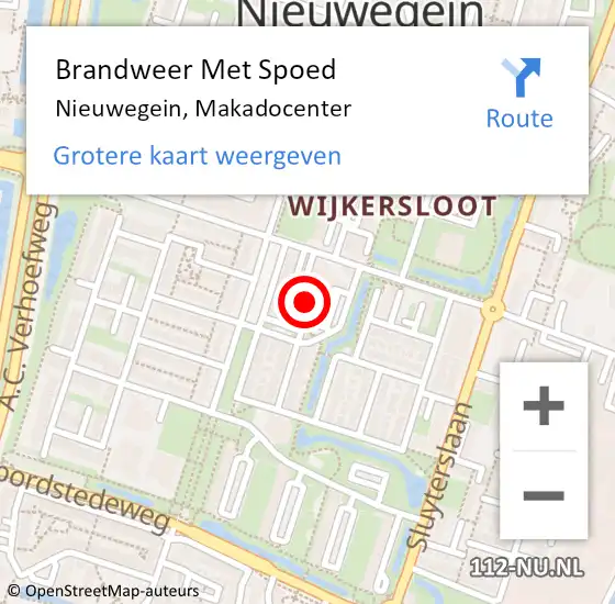 Locatie op kaart van de 112 melding: Brandweer Met Spoed Naar Nieuwegein, Makadocenter op 1 januari 2022 00:19