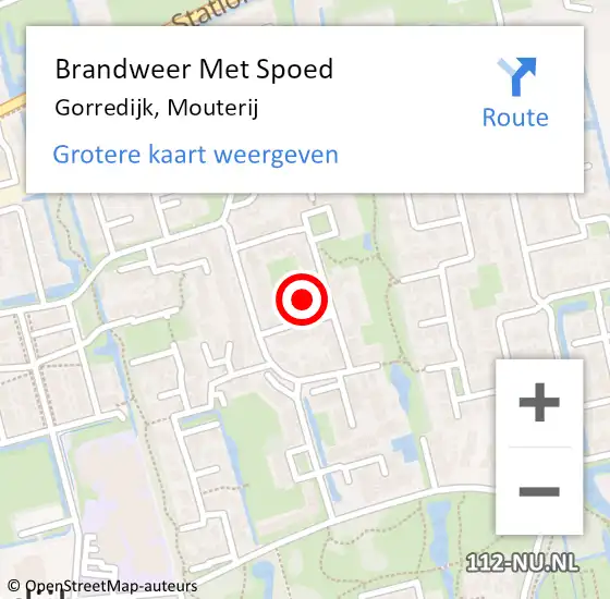 Locatie op kaart van de 112 melding: Brandweer Met Spoed Naar Gorredijk, Mouterij op 1 januari 2022 02:11