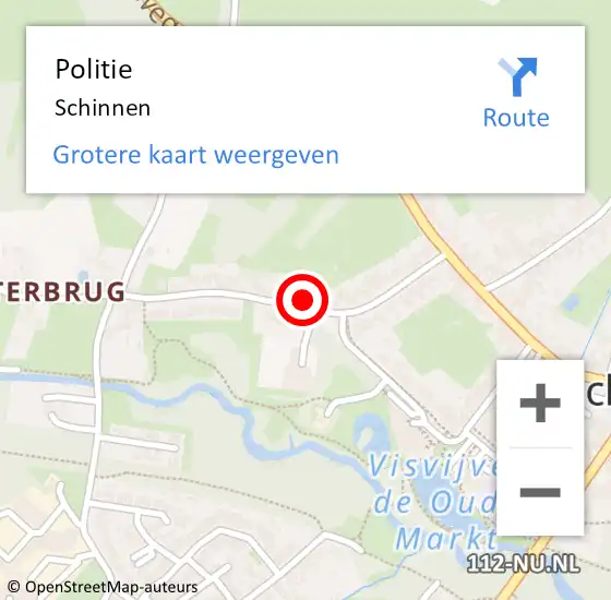 Locatie op kaart van de 112 melding: Politie Schinnen op 2 januari 2022 19:56