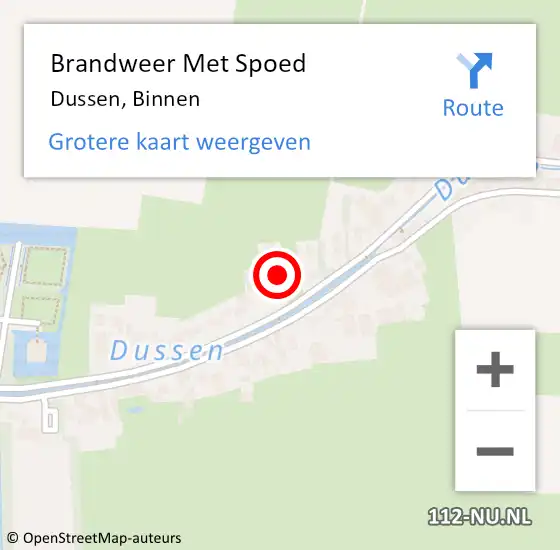 Locatie op kaart van de 112 melding: Brandweer Met Spoed Naar Dussen, Binnen op 3 januari 2022 19:31