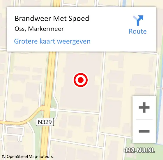 Locatie op kaart van de 112 melding: Brandweer Met Spoed Naar Oss, Markermeer op 19 januari 2022 12:01