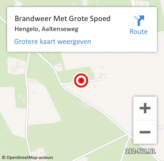 Locatie op kaart van de 112 melding: Brandweer Met Grote Spoed Naar Hengelo, Aaltenseweg op 21 januari 2022 08:36