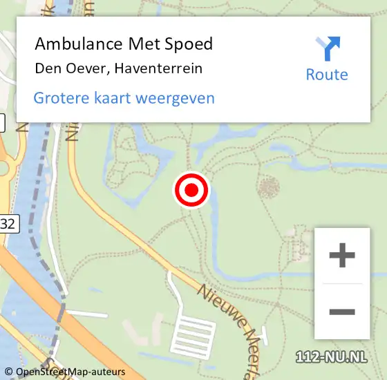 Locatie op kaart van de 112 melding: Ambulance Met Spoed Naar Den Oever, Haventerrein op 24 januari 2022 13:59