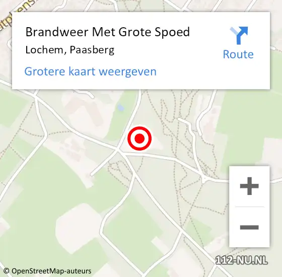 Locatie op kaart van de 112 melding: Brandweer Met Grote Spoed Naar Lochem, Paasberg op 29 januari 2022 21:25