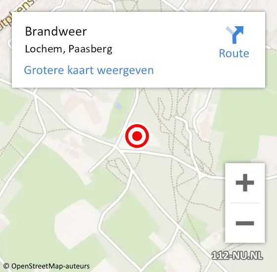 Locatie op kaart van de 112 melding: Brandweer Lochem, Paasberg op 29 januari 2022 21:29