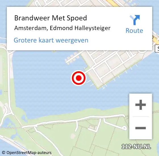 Locatie op kaart van de 112 melding: Brandweer Met Spoed Naar Amsterdam, Edmond Halleysteiger op 31 januari 2022 10:29