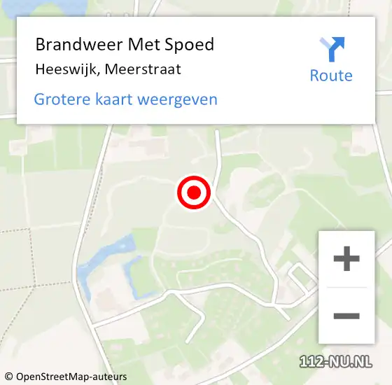 Locatie op kaart van de 112 melding: Brandweer Met Spoed Naar Dinther, Meerstraat op 31 januari 2022 11:47