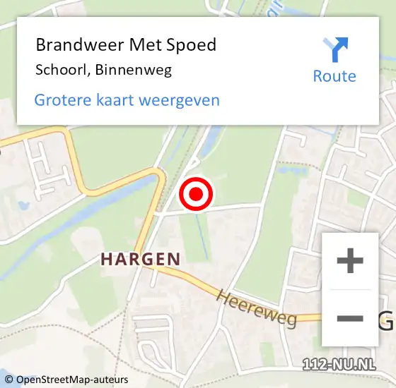 Locatie op kaart van de 112 melding: Brandweer Met Spoed Naar Schoorl, Binnenweg op 31 januari 2022 16:34