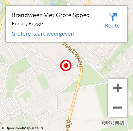 Locatie op kaart van de 112 melding: Brandweer Met Grote Spoed Naar Eersel, Rogge op 2 februari 2022 10:44