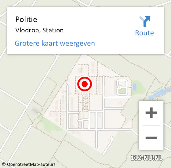 Locatie op kaart van de 112 melding: Politie Vlodrop, Station op 5 februari 2022 14:23