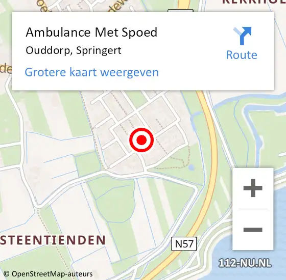 Locatie op kaart van de 112 melding: Ambulance Met Spoed Naar Ouddorp, Springert op 5 februari 2022 22:02