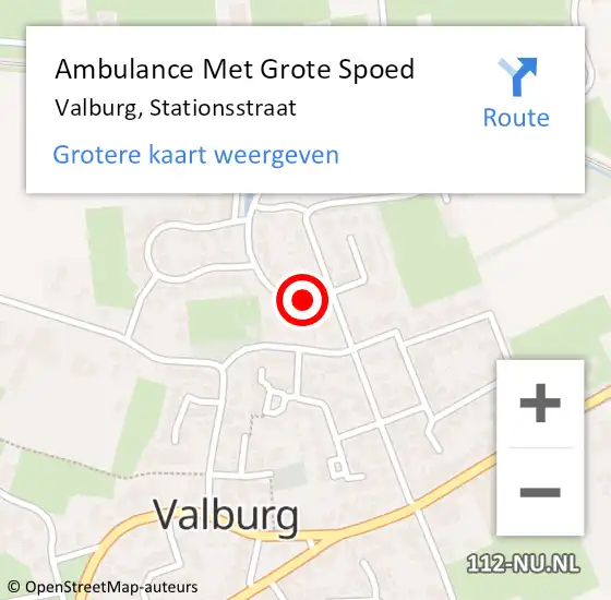 Locatie op kaart van de 112 melding: Ambulance Met Grote Spoed Naar Oosterhout, Stationsstraat op 12 februari 2022 17:26