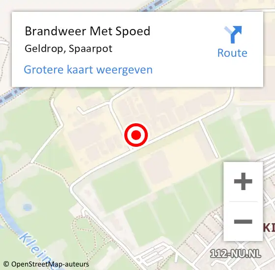 Locatie op kaart van de 112 melding: Brandweer Met Spoed Naar Geldrop, Spaarpot op 13 februari 2022 00:26